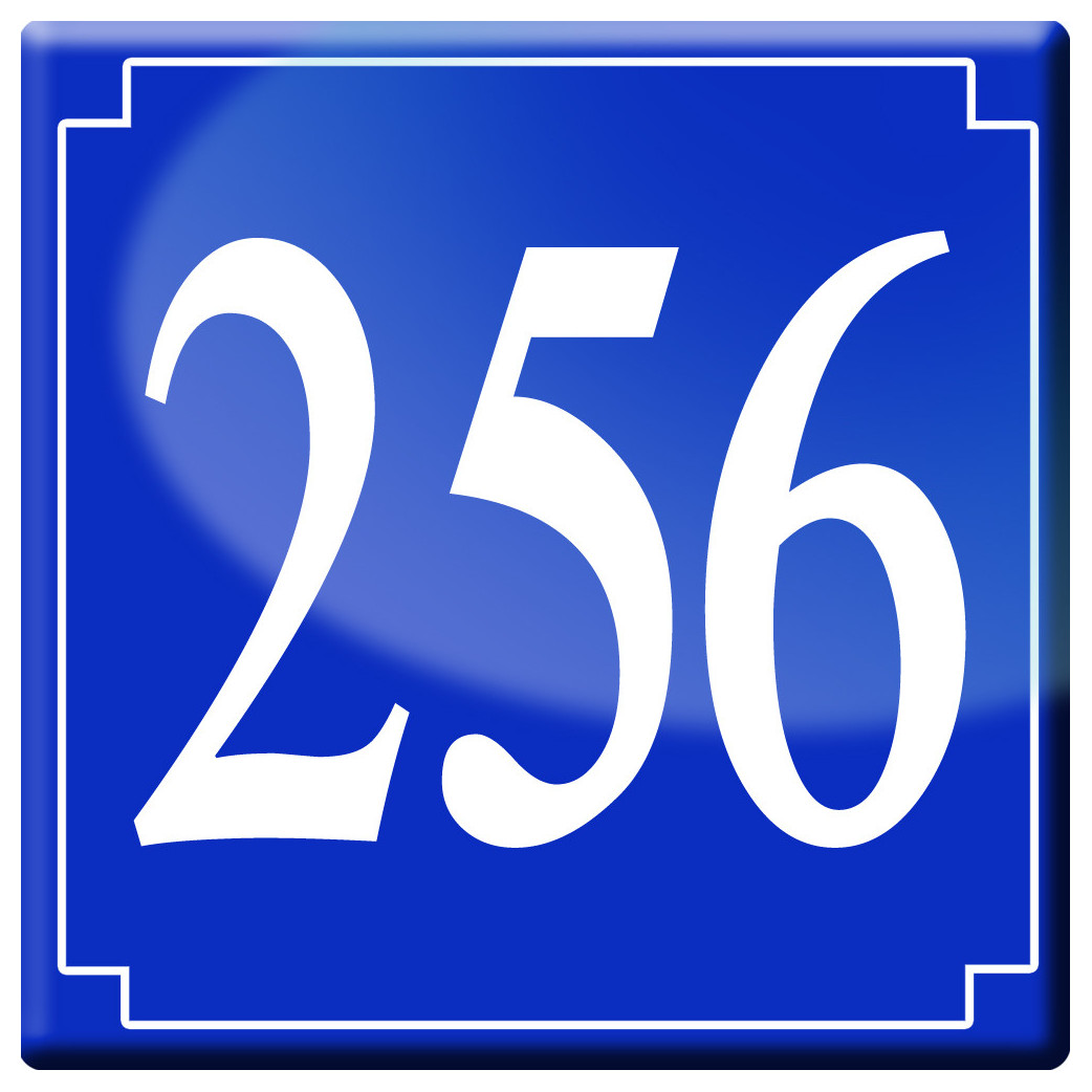 numéroderue256 - classique 10x10cm - Sticker/autocollant