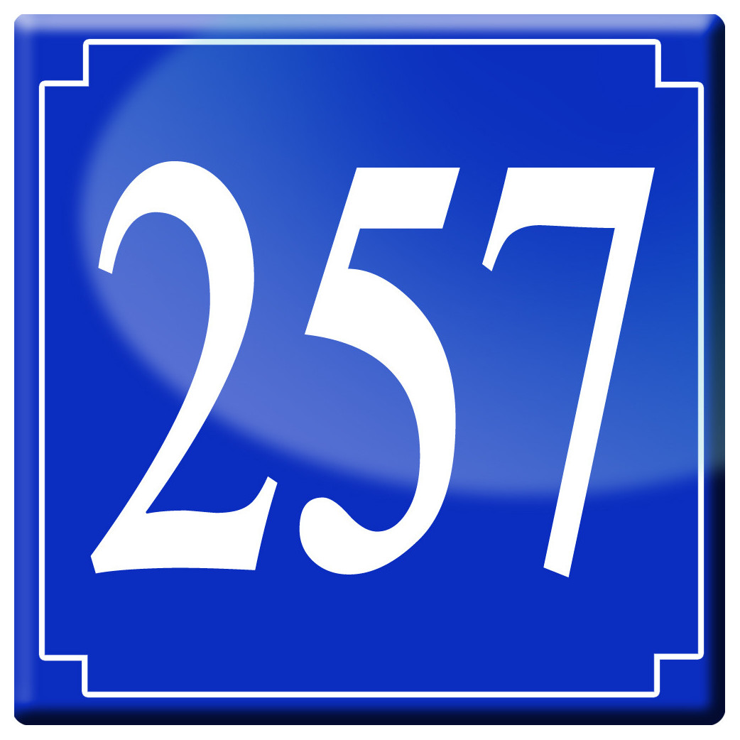 numéroderue257 - classique 10x10cm - Sticker/autocollant