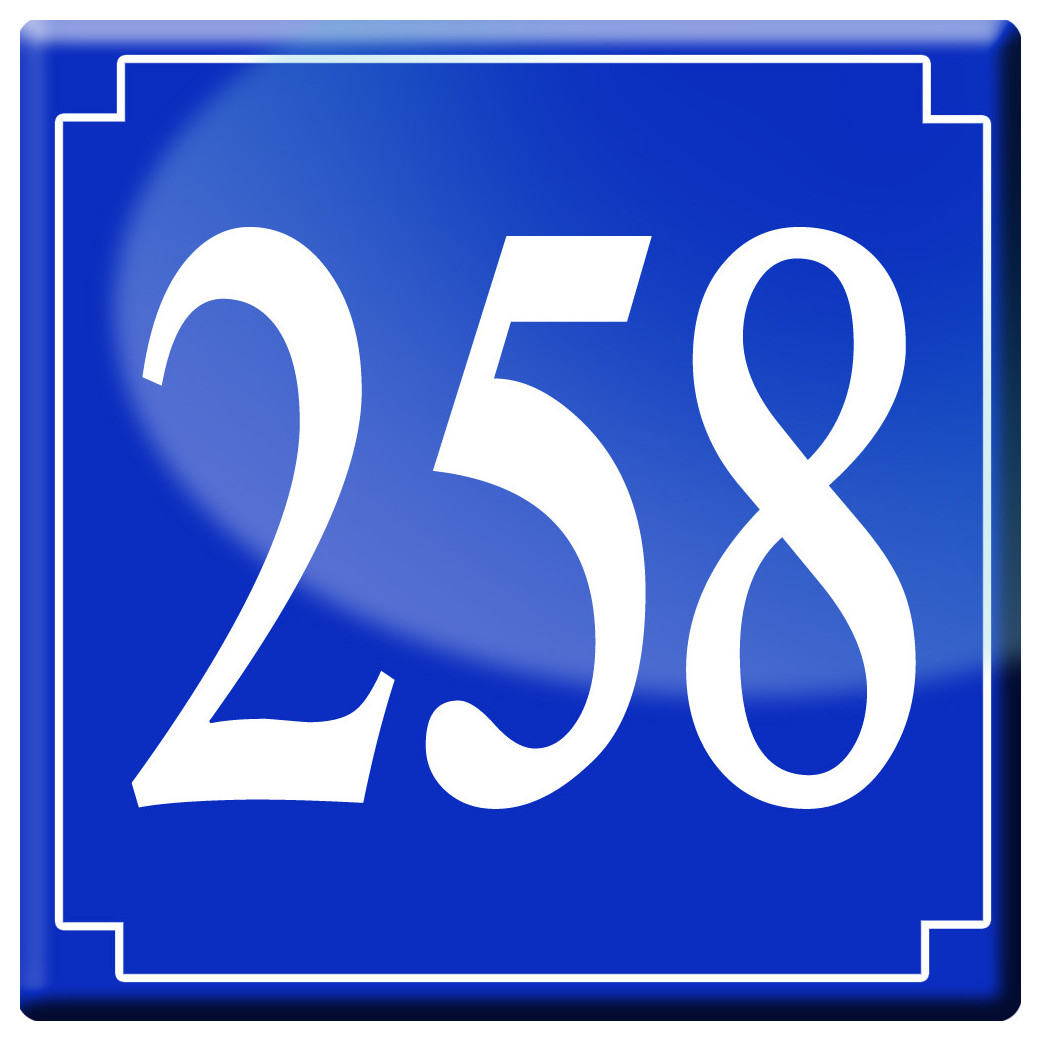 numéroderue258 - classique 10x10cm - Sticker/autocollant