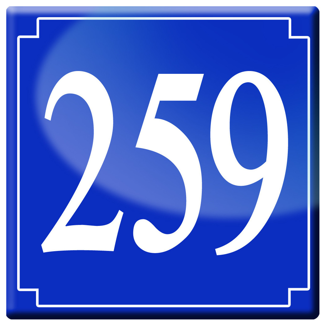 numéroderue259 - classique 10x10cm - Sticker/autocollant