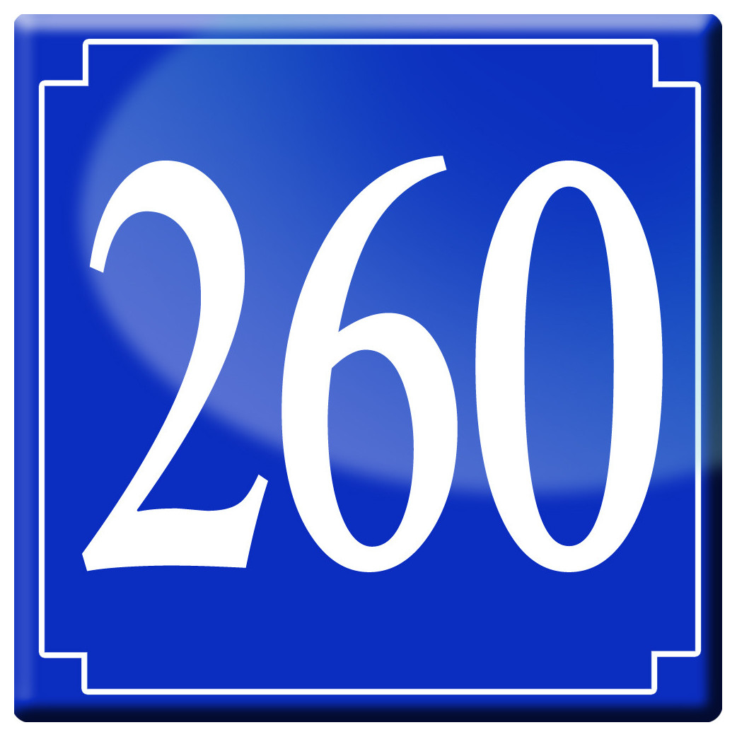 numéroderue260 - classique 10x10cm - Sticker/autocollant