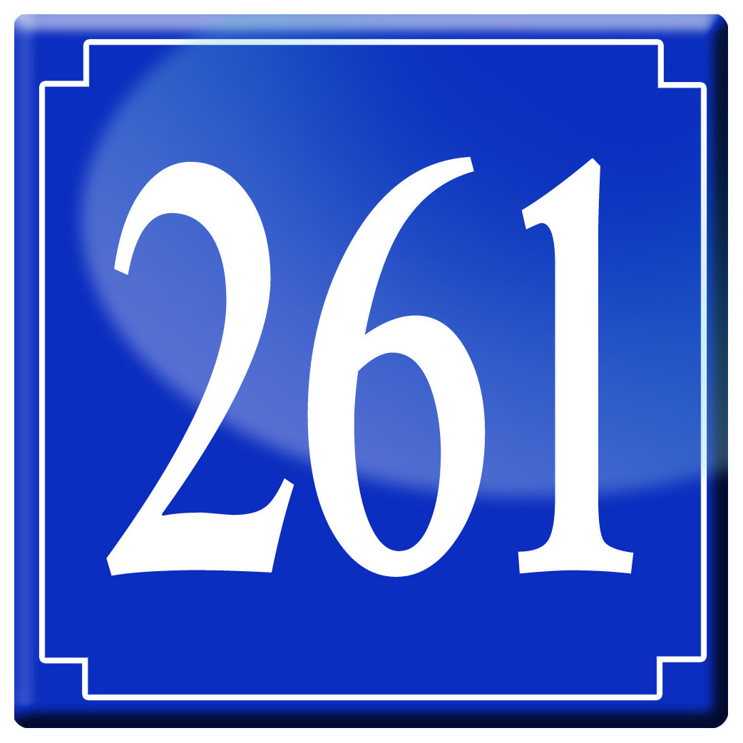 numéroderue261 - classique 10x10cm - Sticker/autocollant