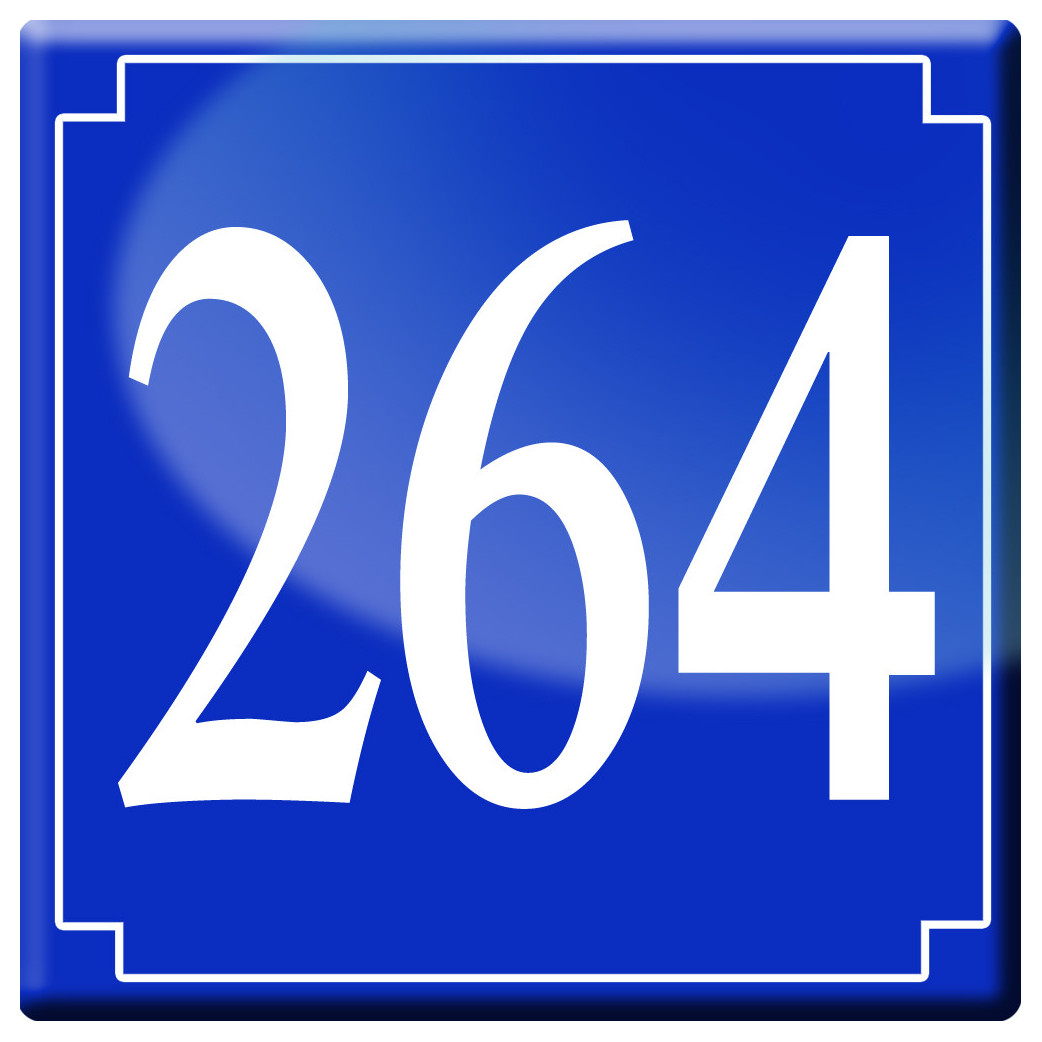 numéroderue264 - classique 10x10cm - Sticker/autocollant