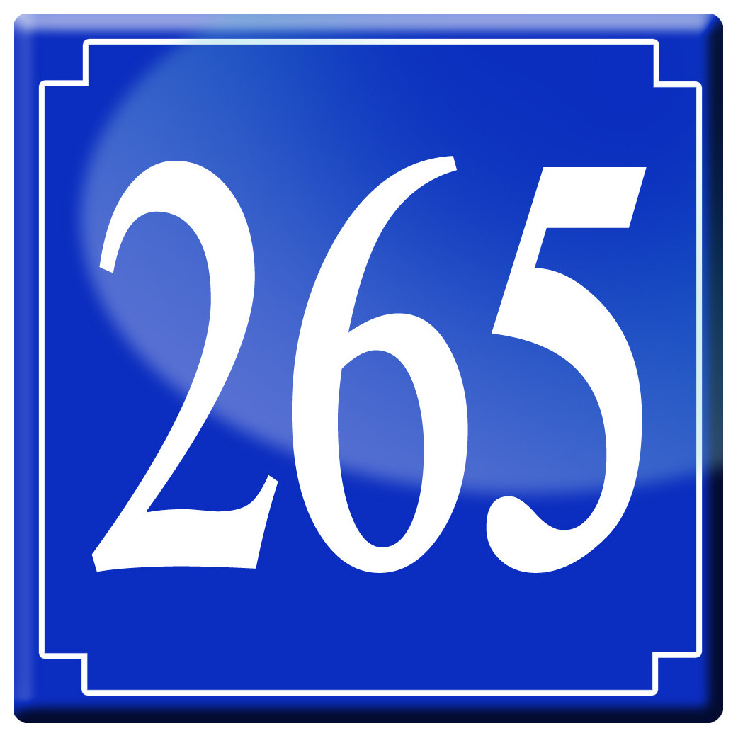 numéroderue265 - classique 10x10cm - Sticker/autocollant