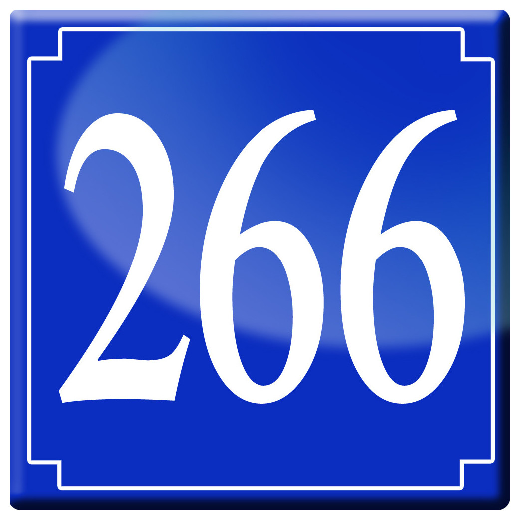 numéroderue266 - classique 10x10cm - Sticker/autocollant