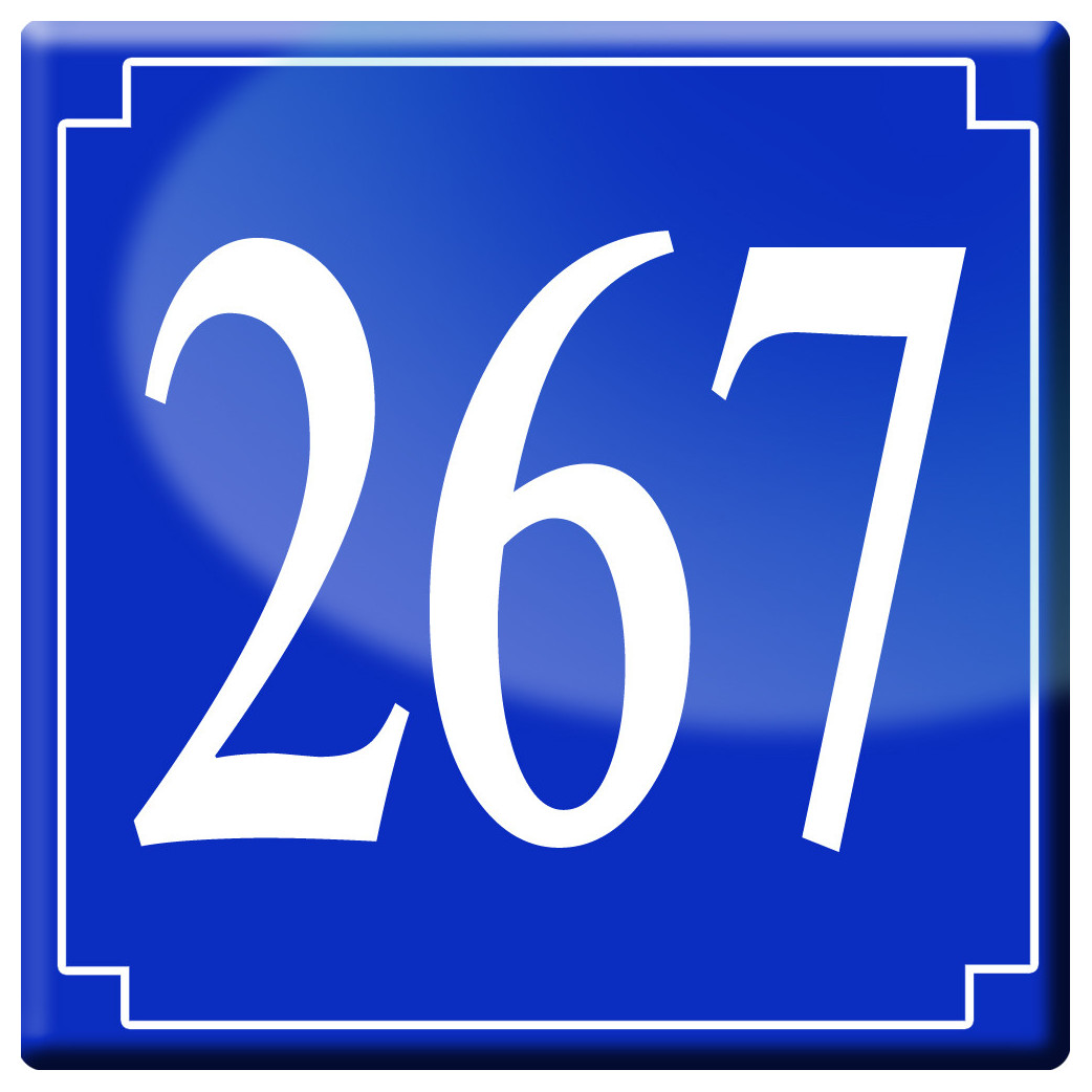 numéroderue267 - classique 10x10cm - Sticker/autocollant