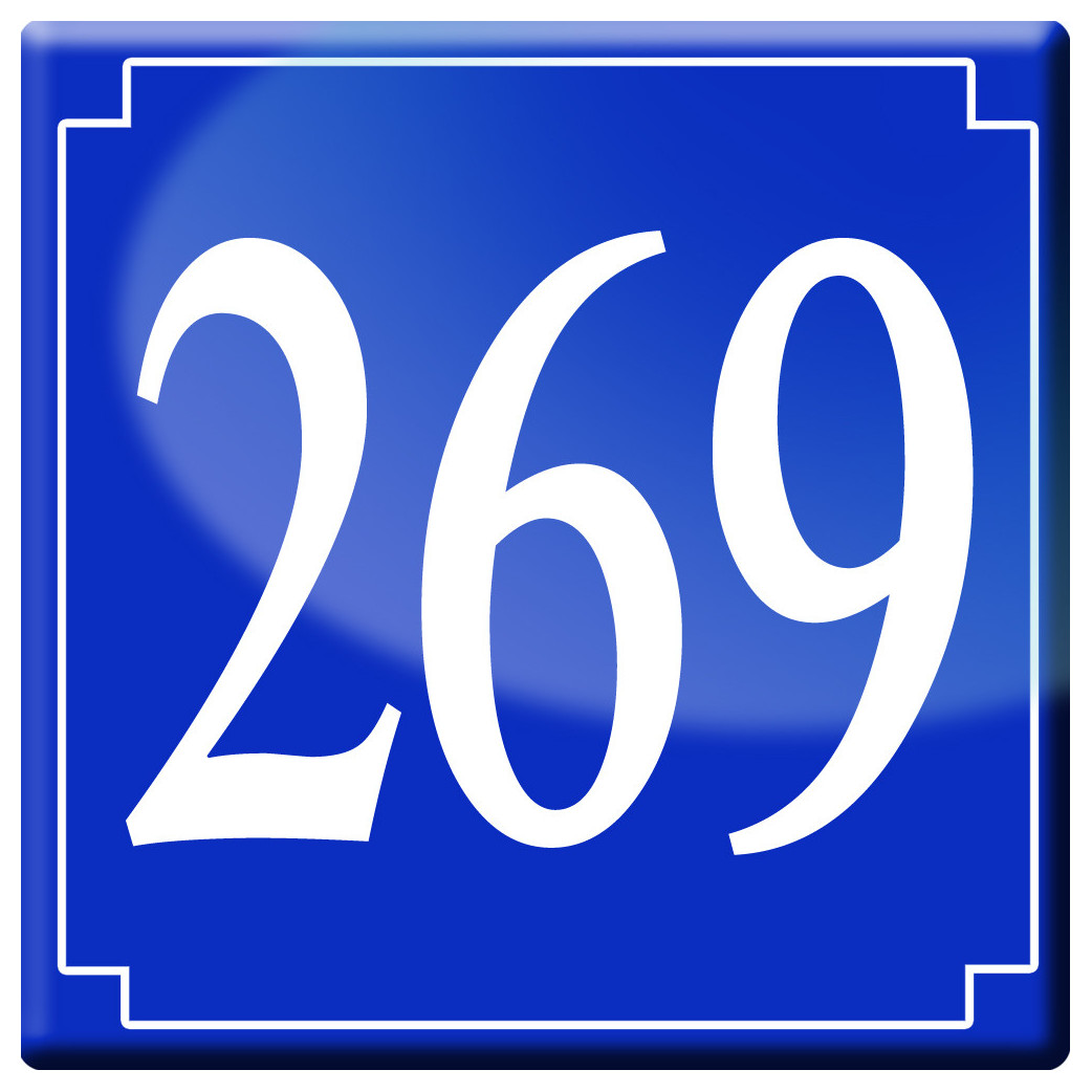 numéroderue269 - classique 10x10cm - Sticker/autocollant