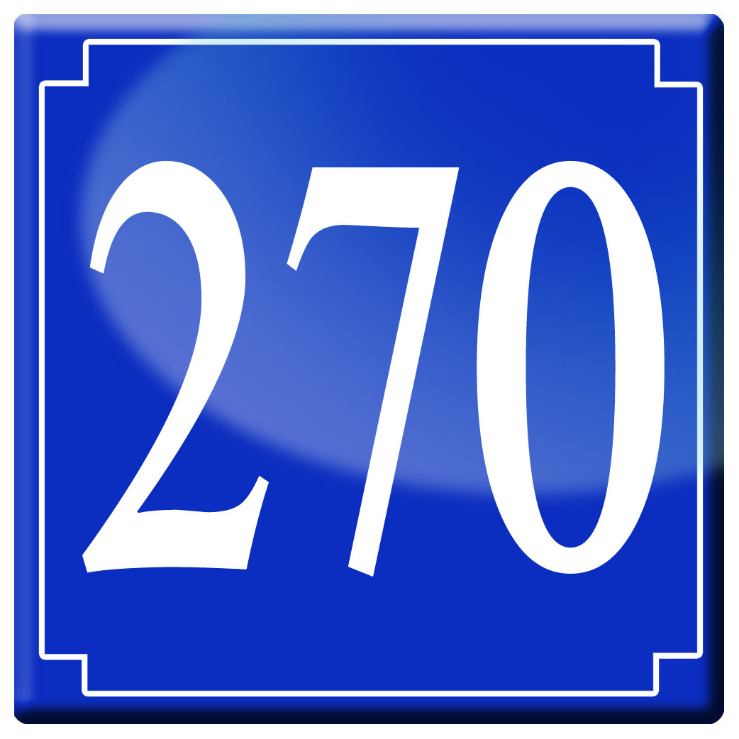 numéroderue270 - classique 10x10cm - Sticker/autocollant