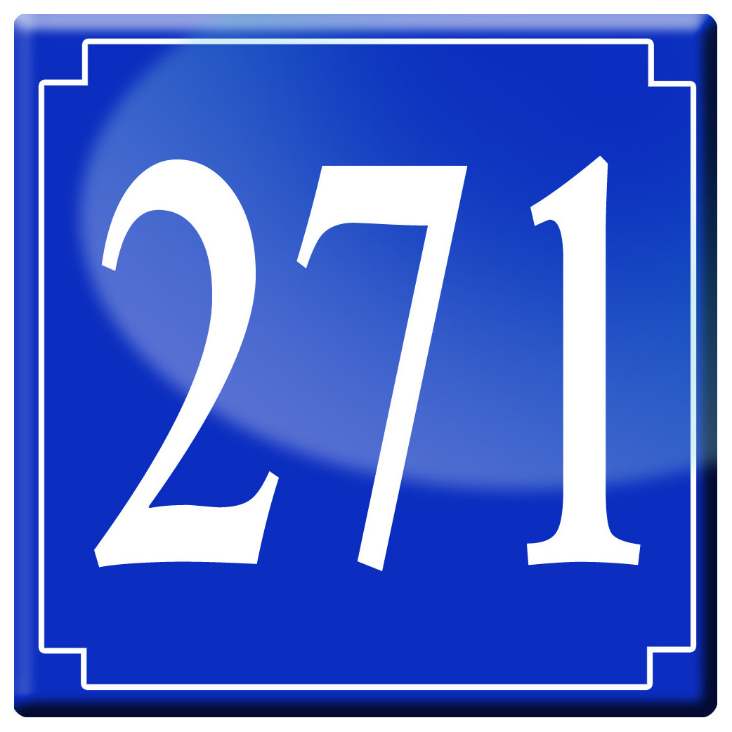 numéroderue271 - classique 10x10cm - Sticker/autocollant