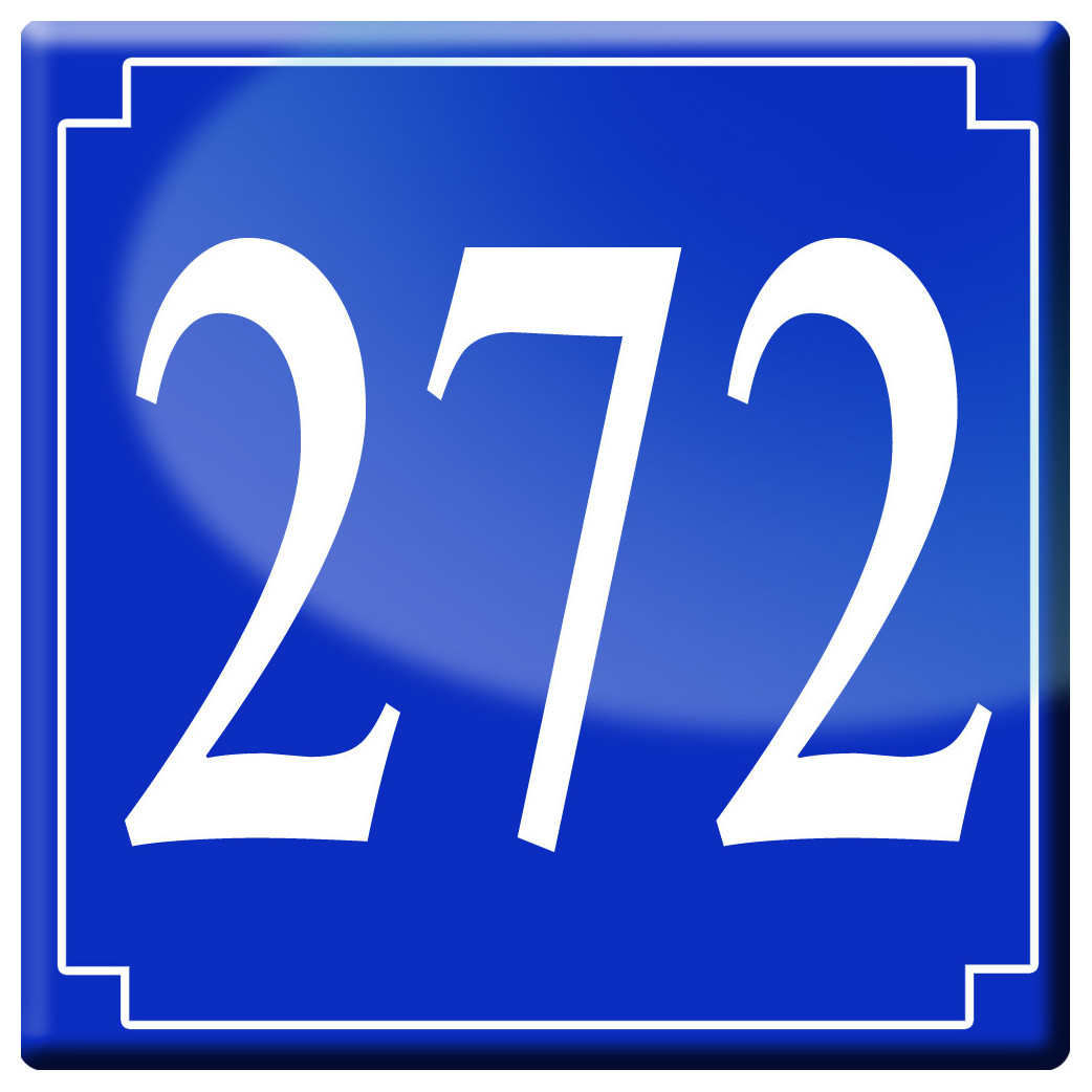 numéroderue272 - classique 10x10cm - Sticker/autocollant