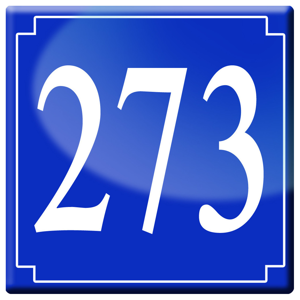 numéroderue273 - classique 10x10cm - Sticker/autocollant