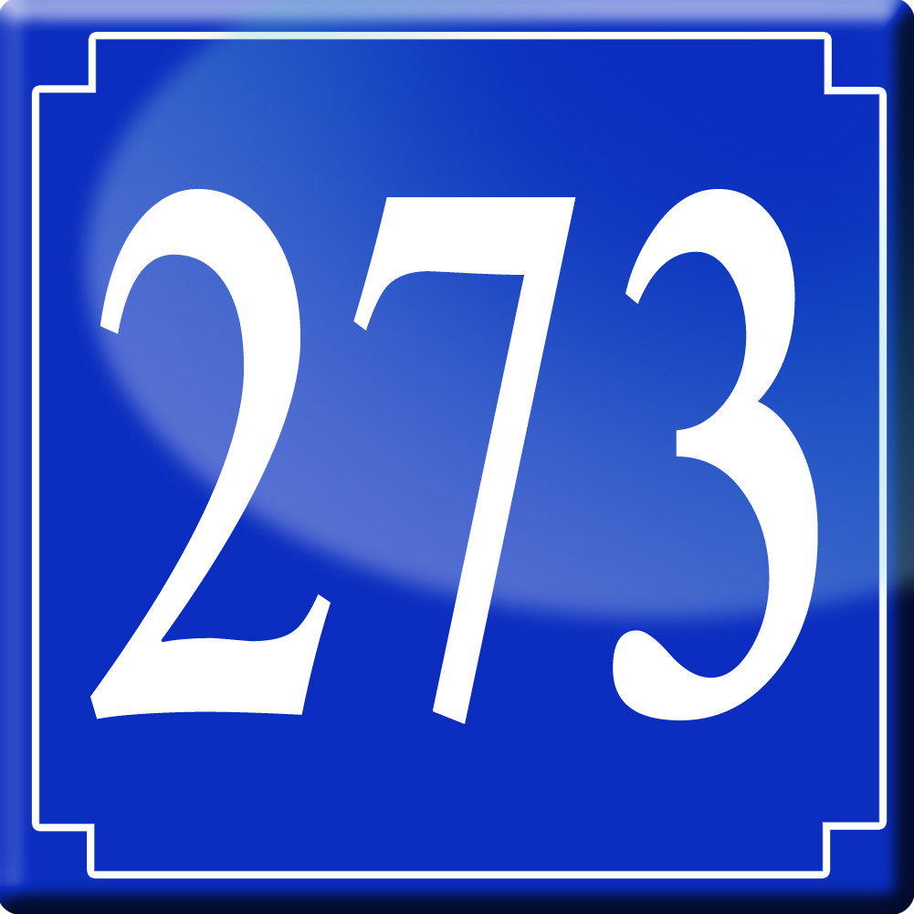 numéroderue273 - classique 10x10cm - Sticker/autocollant