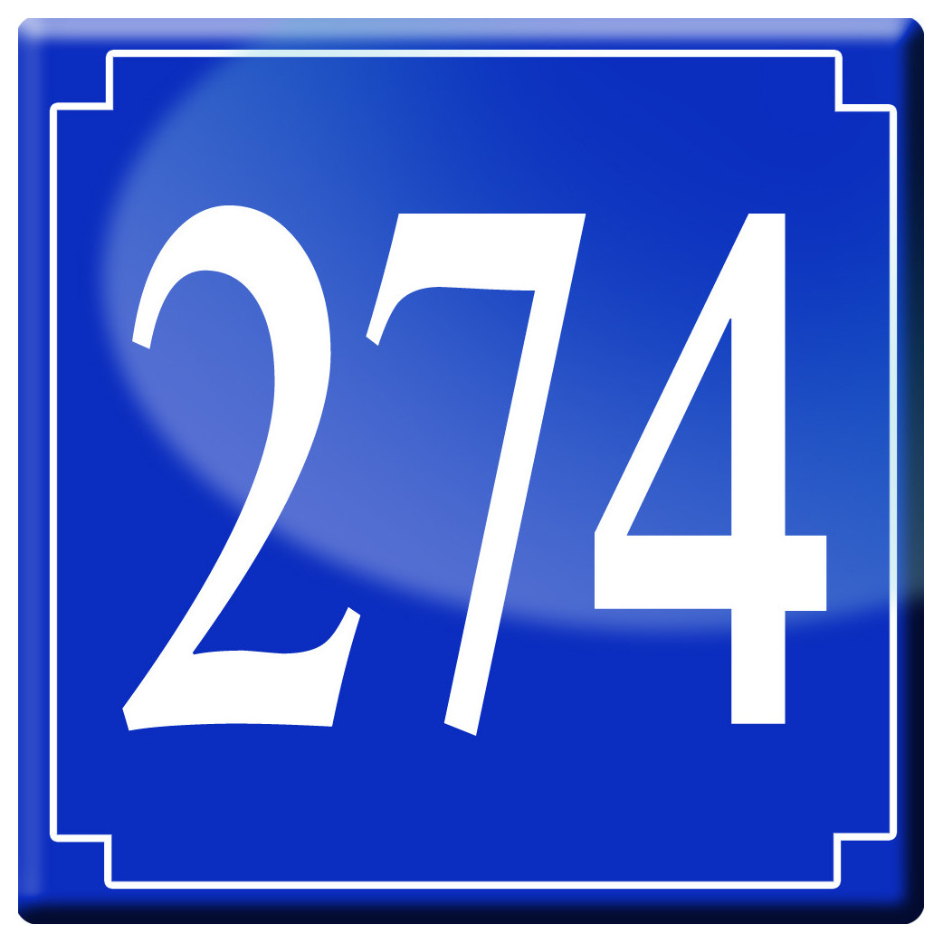 numéroderue274 - classique 10x10cm - Sticker/autocollant