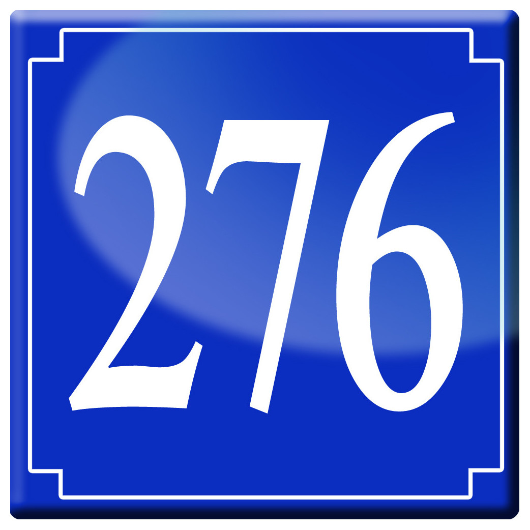 numéroderue276 - classique 10x10cm - Sticker/autocollant