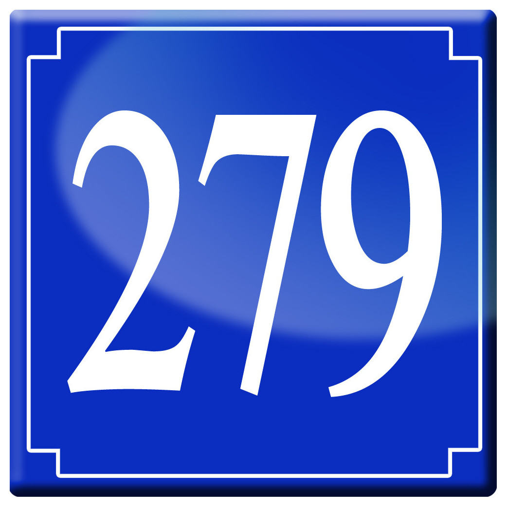 numéroderue279 - classique 10x10cm - Sticker/autocollant