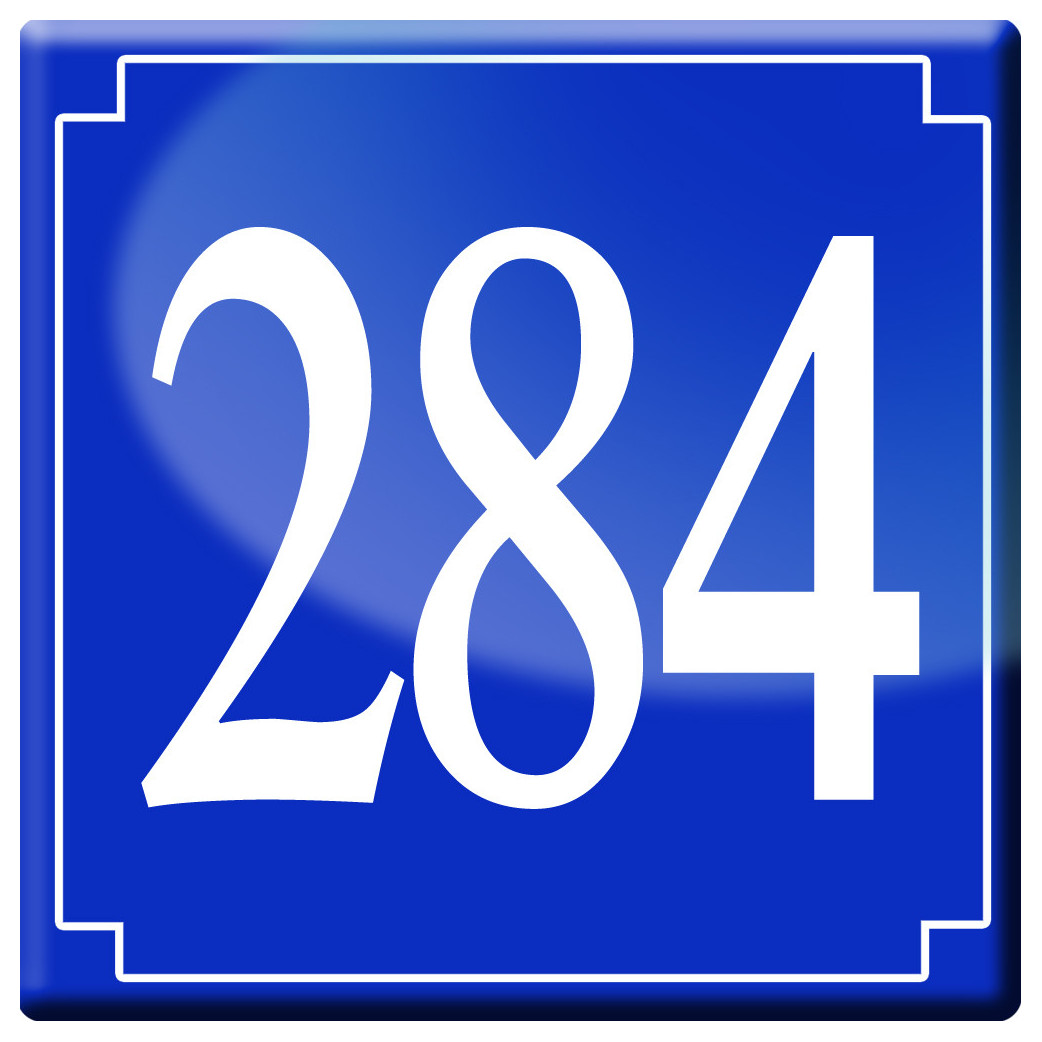 numéroderue284 - classique 10x10cm - Sticker/autocollant