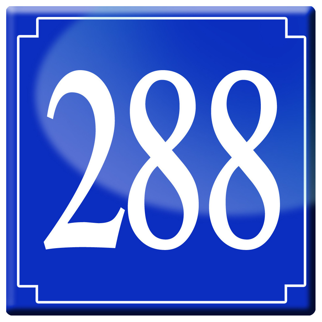 numéroderue288 - classique 10x10cm - Sticker/autocollant