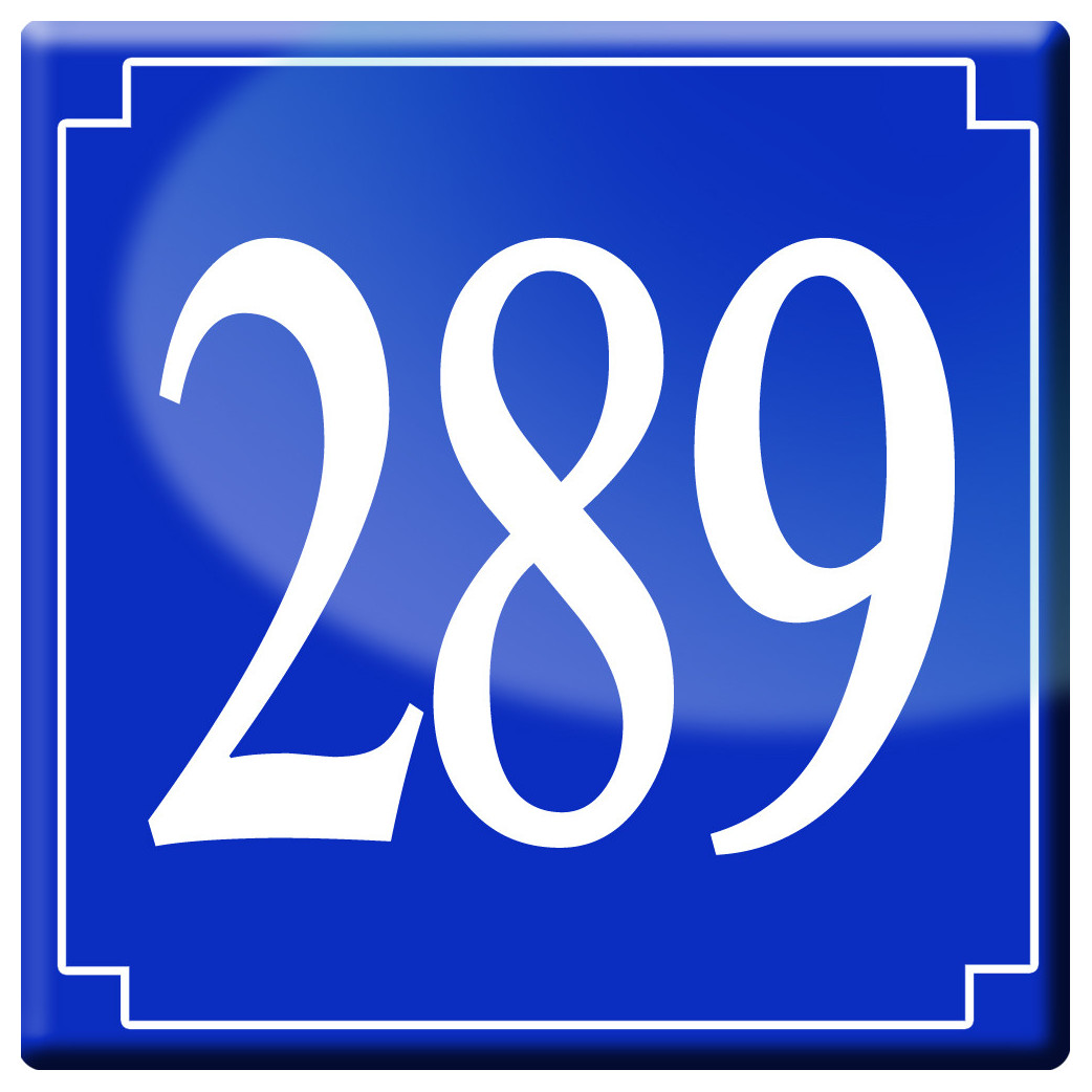 numéroderue289 - classique 10x10cm - Sticker/autocollant