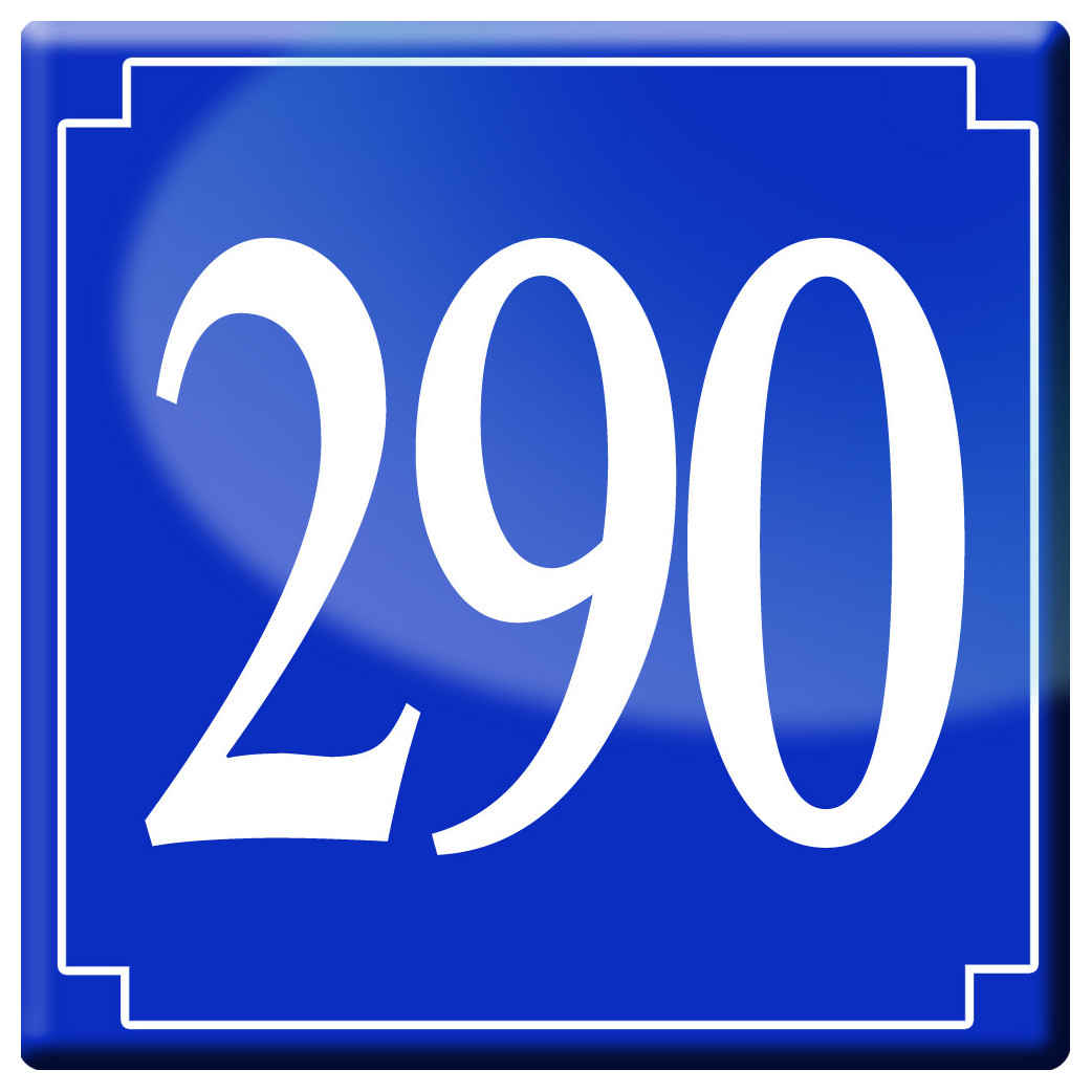 numéroderue290 - classique 10x10cm - Sticker/autocollant