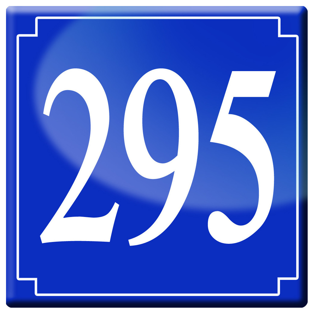 numéroderue295 - classique 10x10cm - Sticker/autocollant