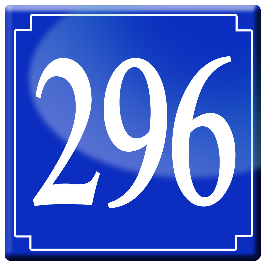 numéroderue296 - classique 10x10cm - Sticker/autocollant