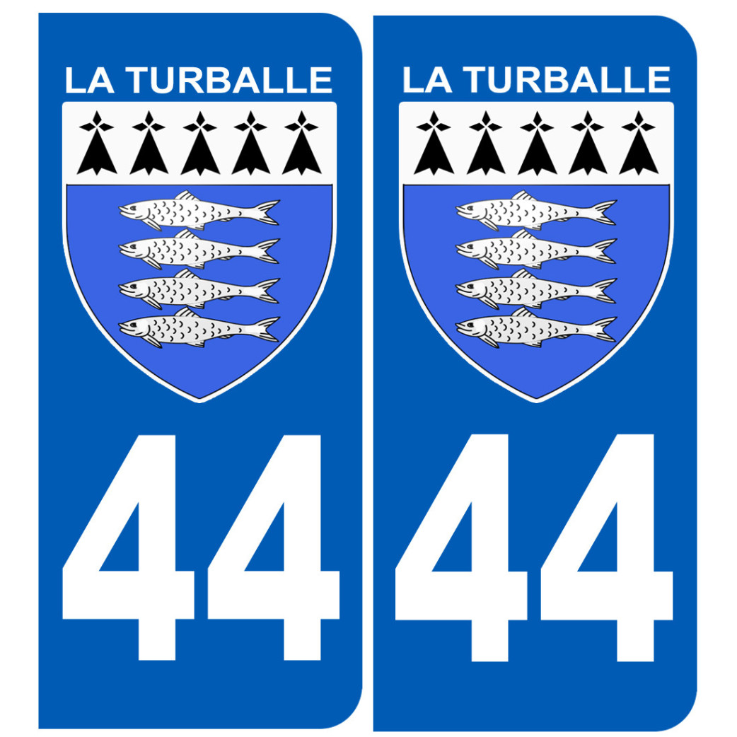 immatriculation La Turballe 44 - Sticker/autocollant
