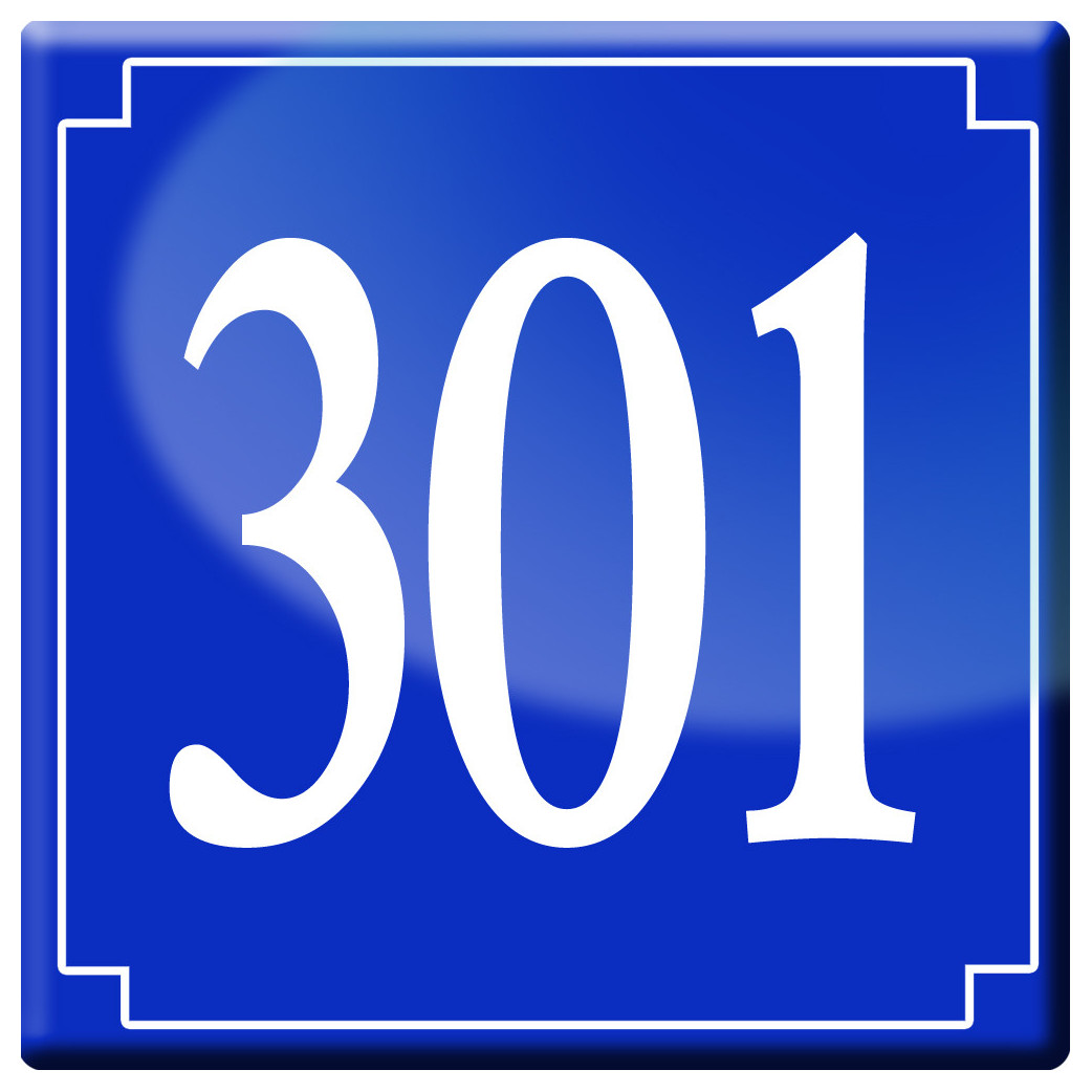 numéroderue301 - classique 10x10cm - Sticker/autocollant