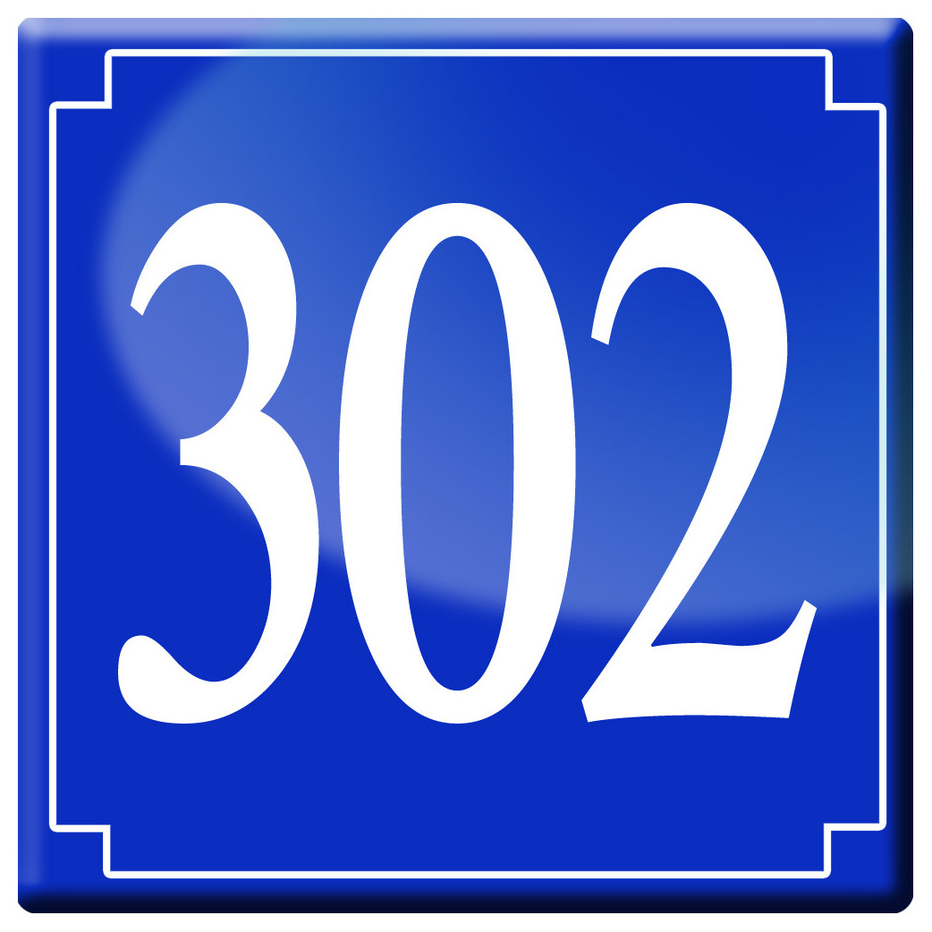 numéroderue302 - classique 10x10cm - Sticker/autocollant