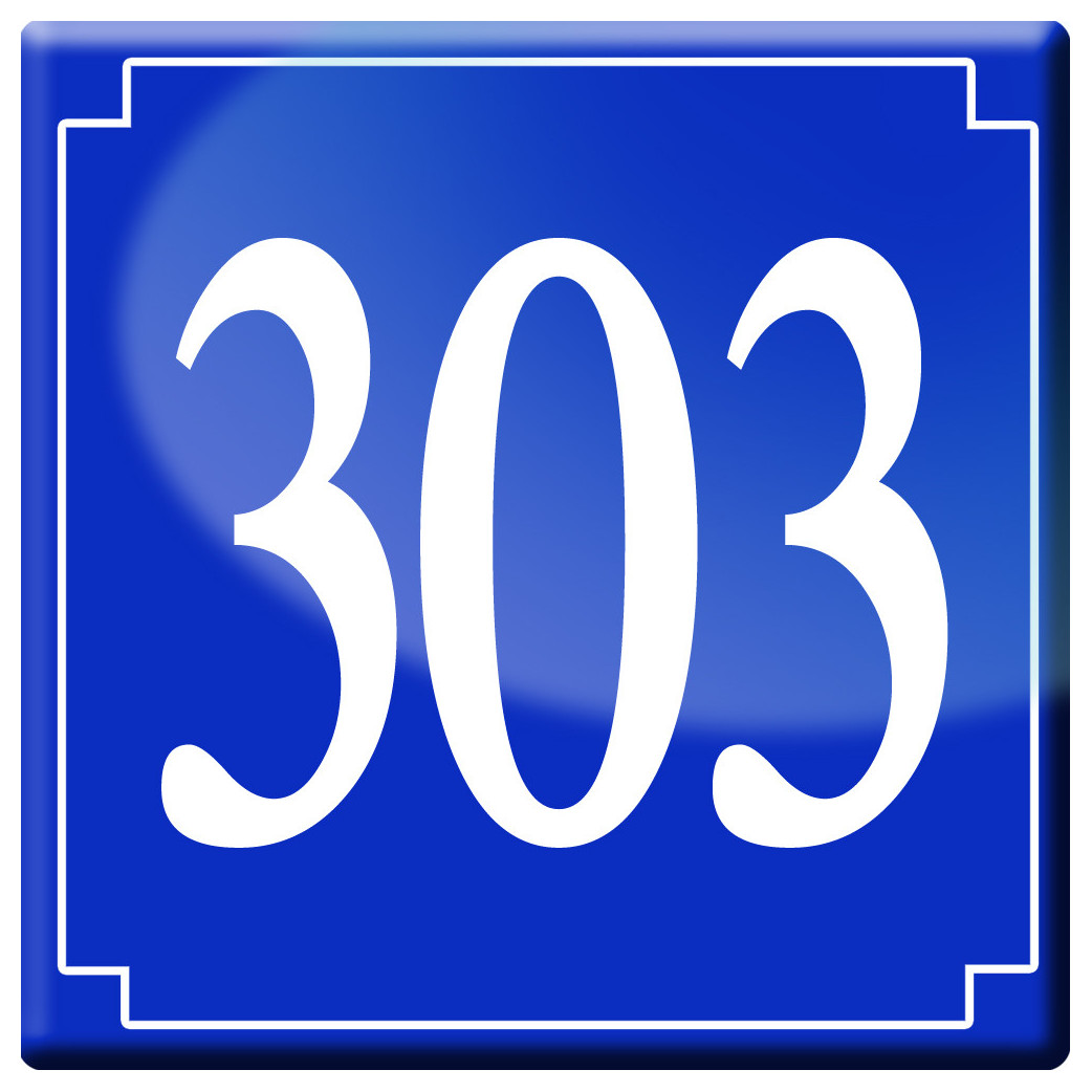 numéroderue303 - classique 10x10cm - Sticker/autocollant