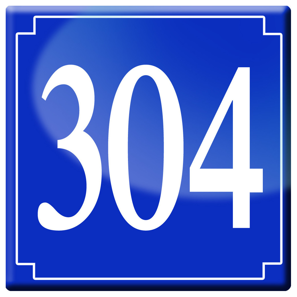 numéroderue304 - classique 10x10cm - Sticker/autocollant