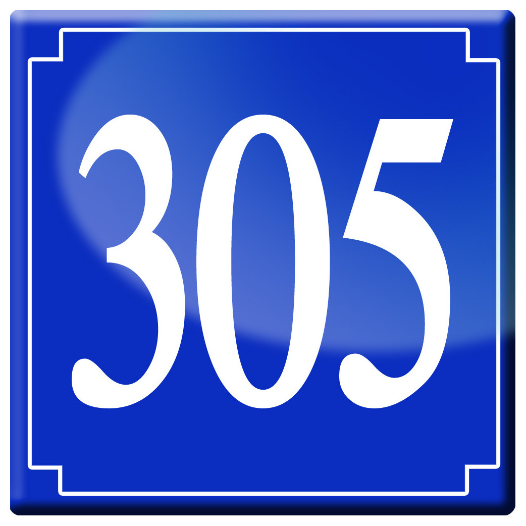 numéroderue305 - classique 10x10cm - Sticker/autocollant