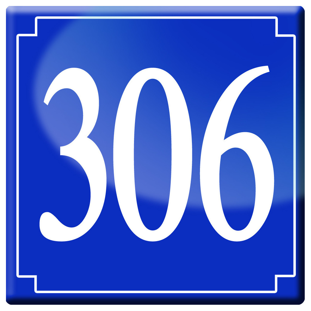 numéroderue306 - classique 10x10cm - Sticker/autocollant