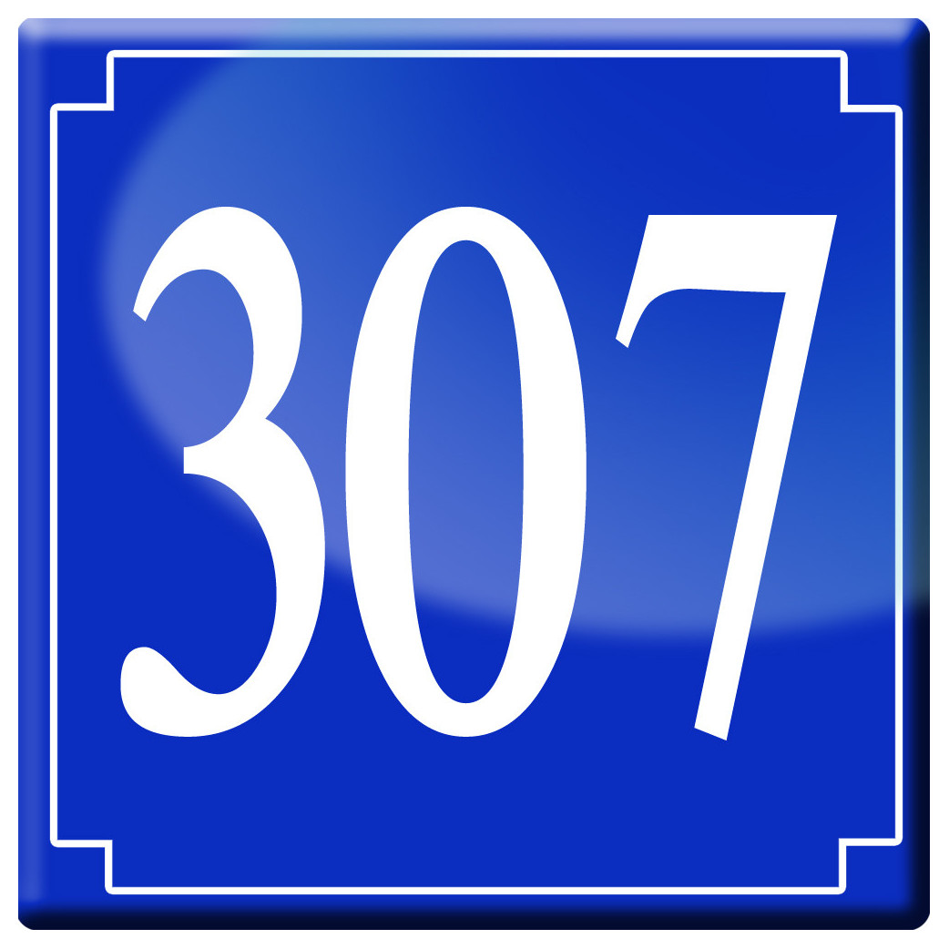 numéroderue307 - classique 10x10cm - Sticker/autocollant