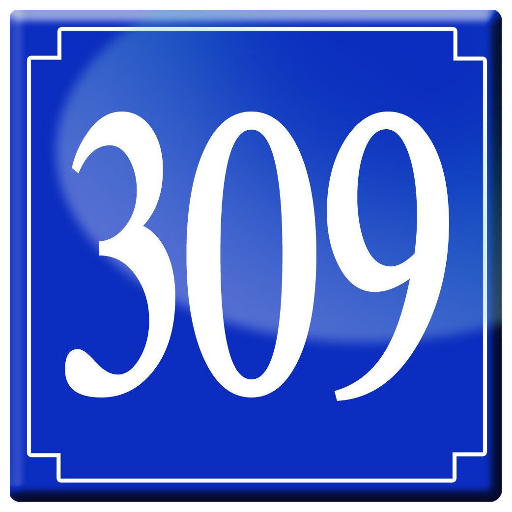 numéroderue309 - classique 10x10cm - Sticker/autocollant