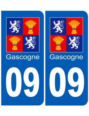 immatriculation Gascogne09 Ariège - Sticker/autocollant
