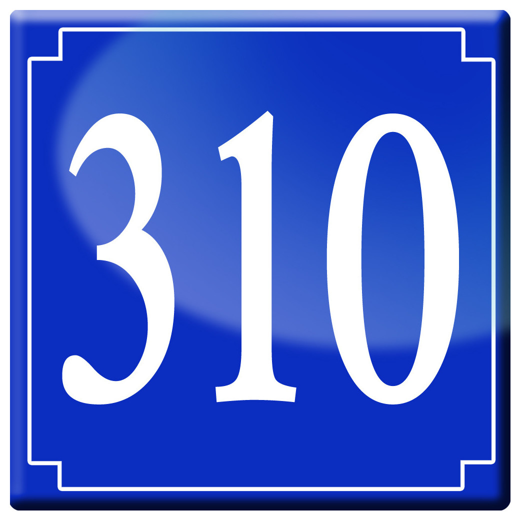 numéroderue310 - classique 10x10cm - Sticker/autocollant