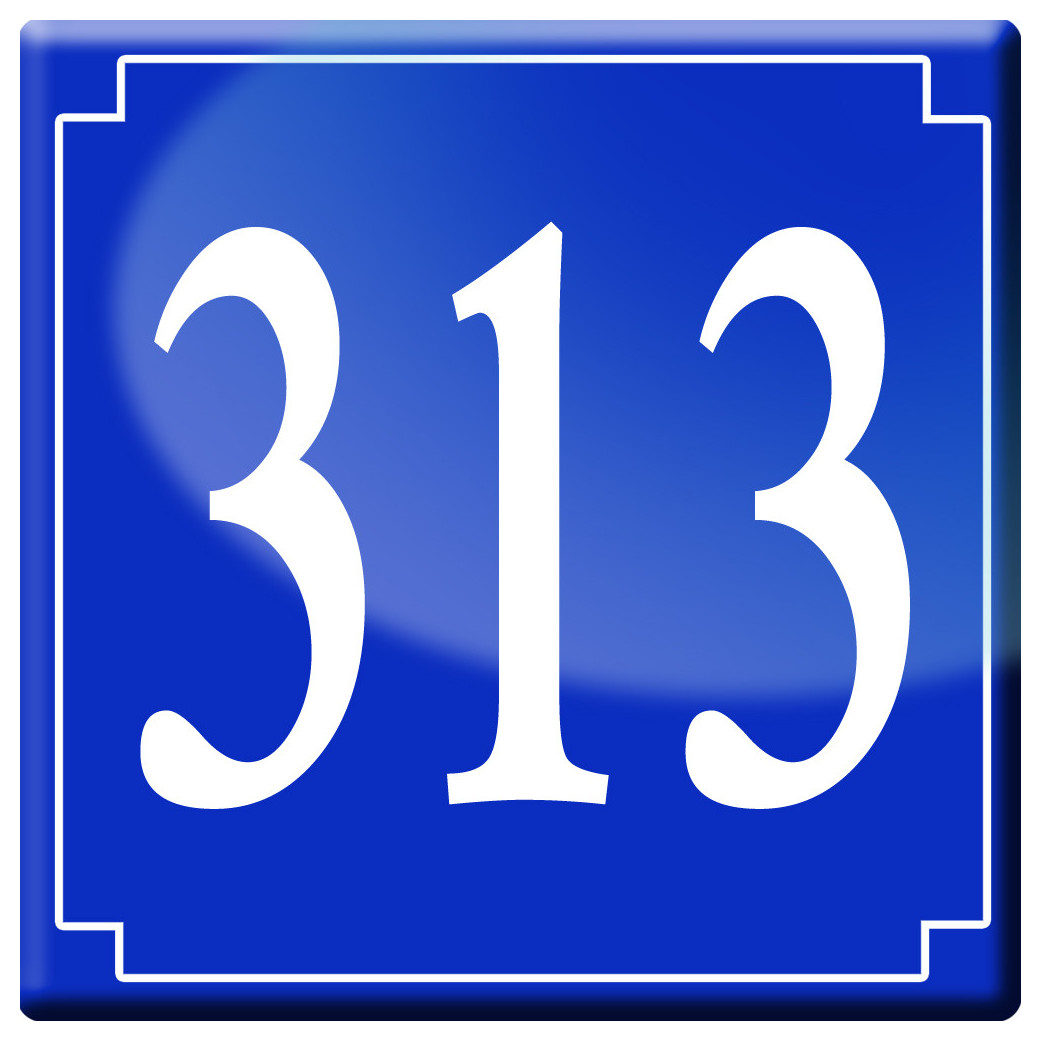 numéroderue313 - classique 10x10cm - Sticker/autocollant