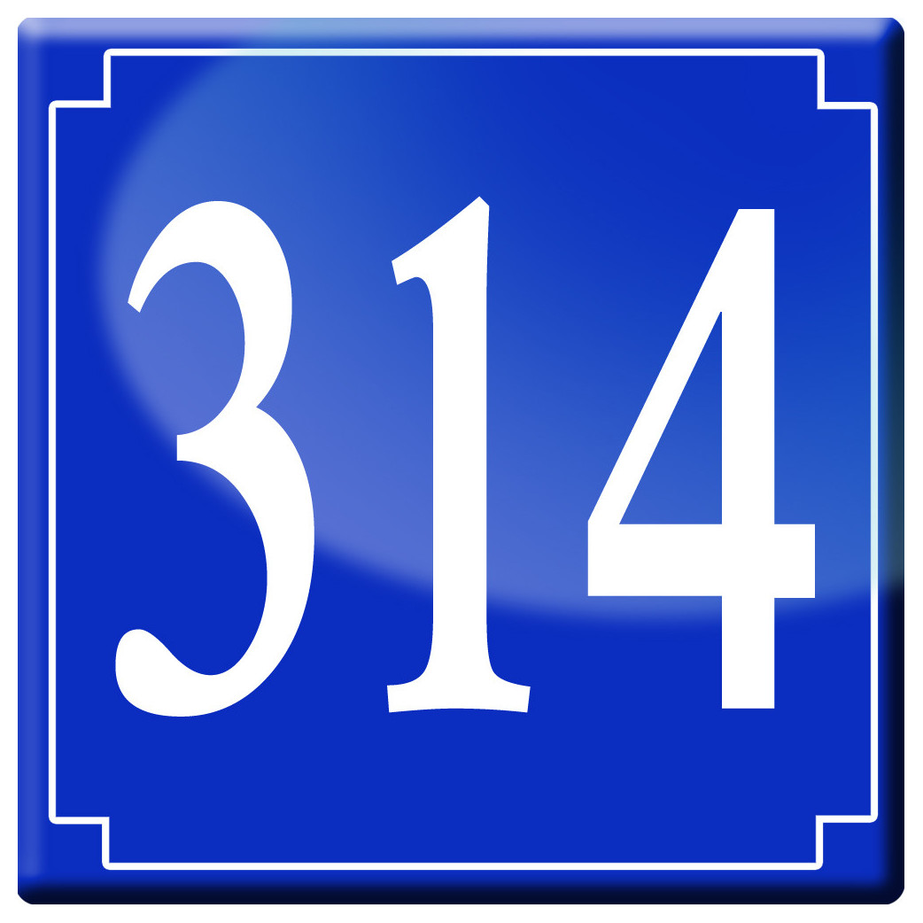 numéroderue314 - classique 10x10cm - Sticker/autocollant