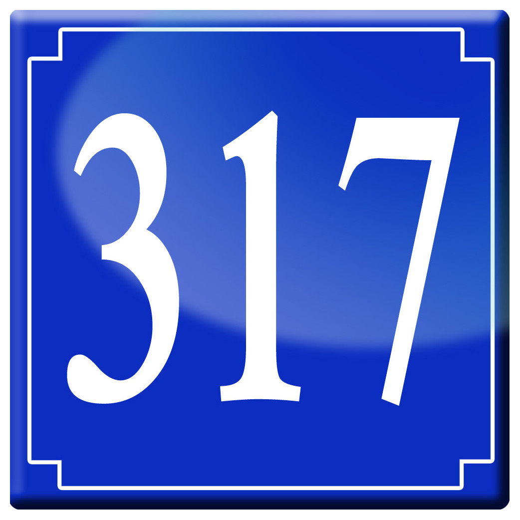 numéroderue317 - classique 10x10cm - Sticker/autocollant