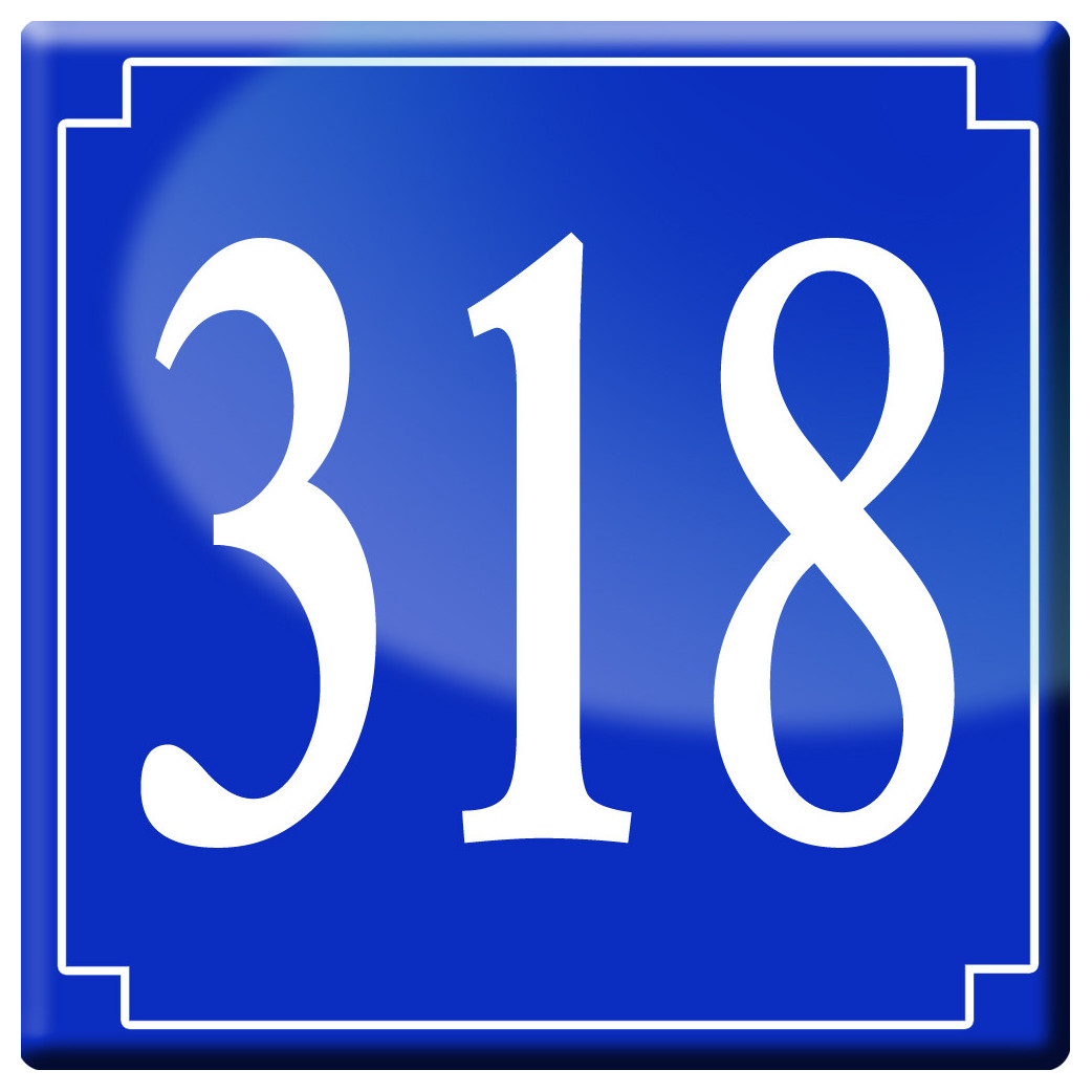 numéroderue318 - classique 10x10cm - Sticker/autocollant