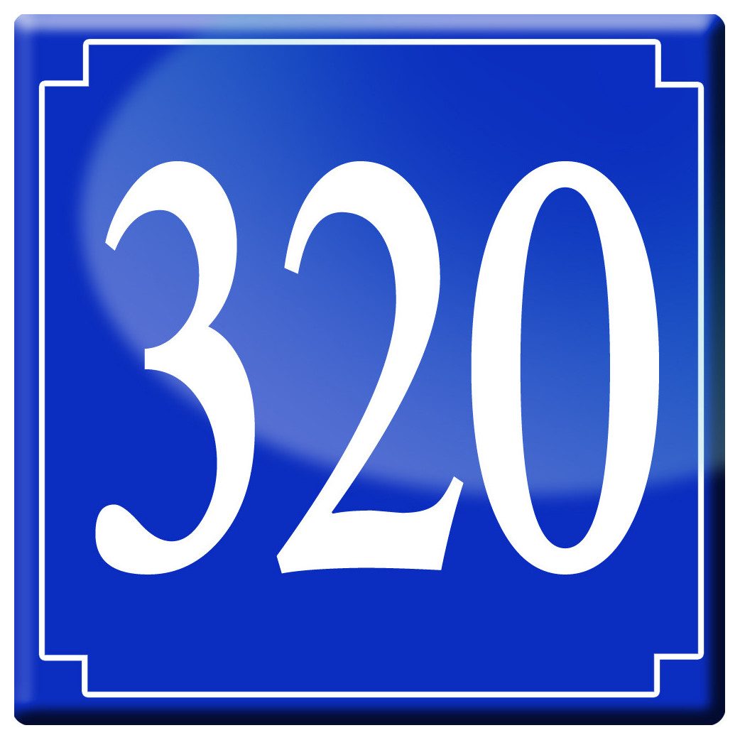 numéroderue320 - classique 10x10cm - Sticker/autocollant