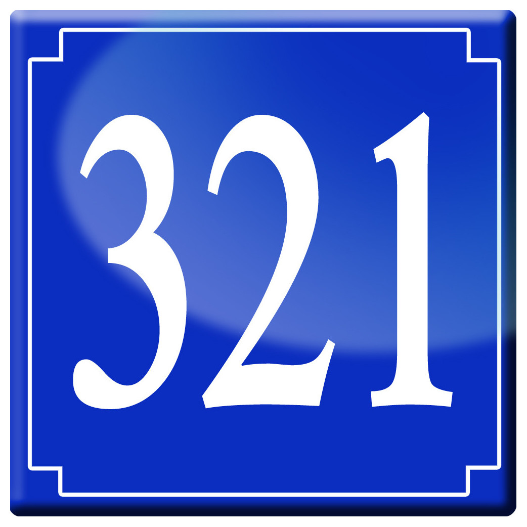 numéroderue321 - classique 10x10cm - Sticker/autocollant