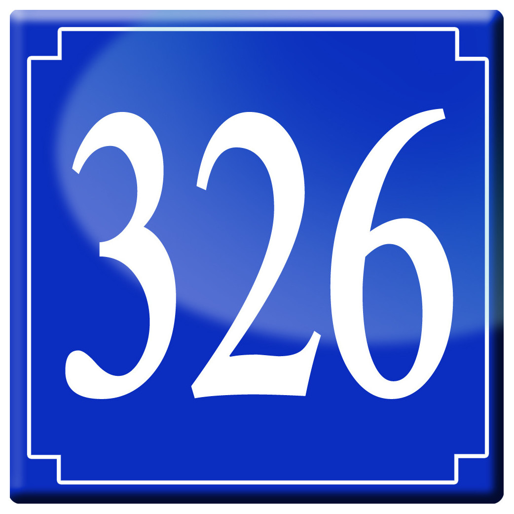 numéroderue326 - classique 10x10cm - Sticker/autocollant