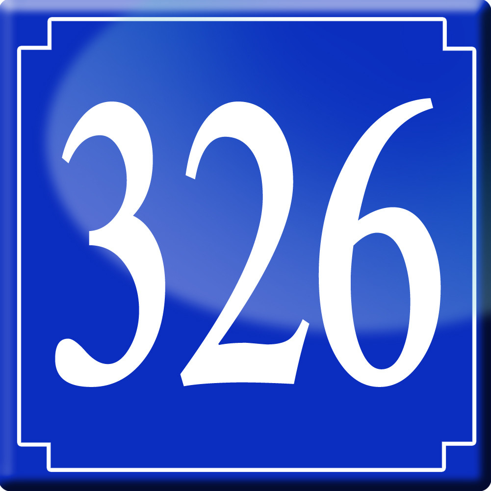 numéroderue326 - classique 10x10cm - Sticker/autocollant