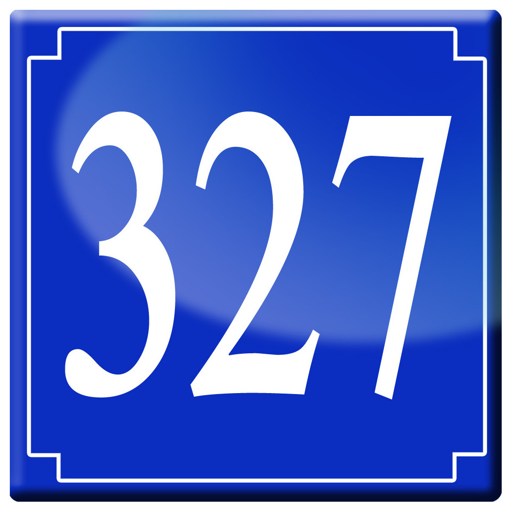 numéroderue327 - classique 10x10cm - Sticker/autocollant