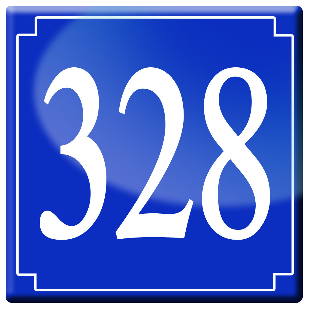 numéroderue328 - classique 10x10cm - Sticker/autocollant