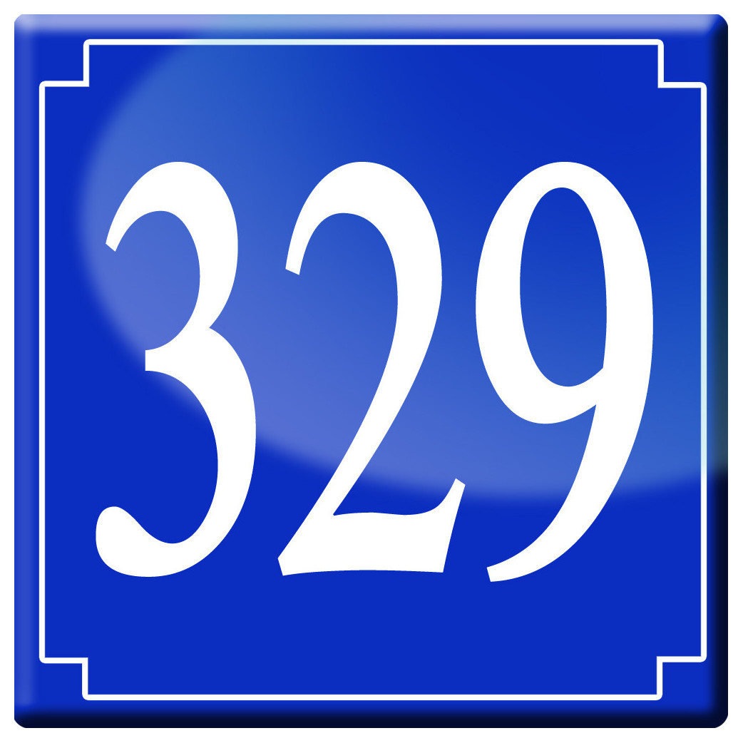 numéroderue329 - classique 10x10cm - Sticker/autocollant