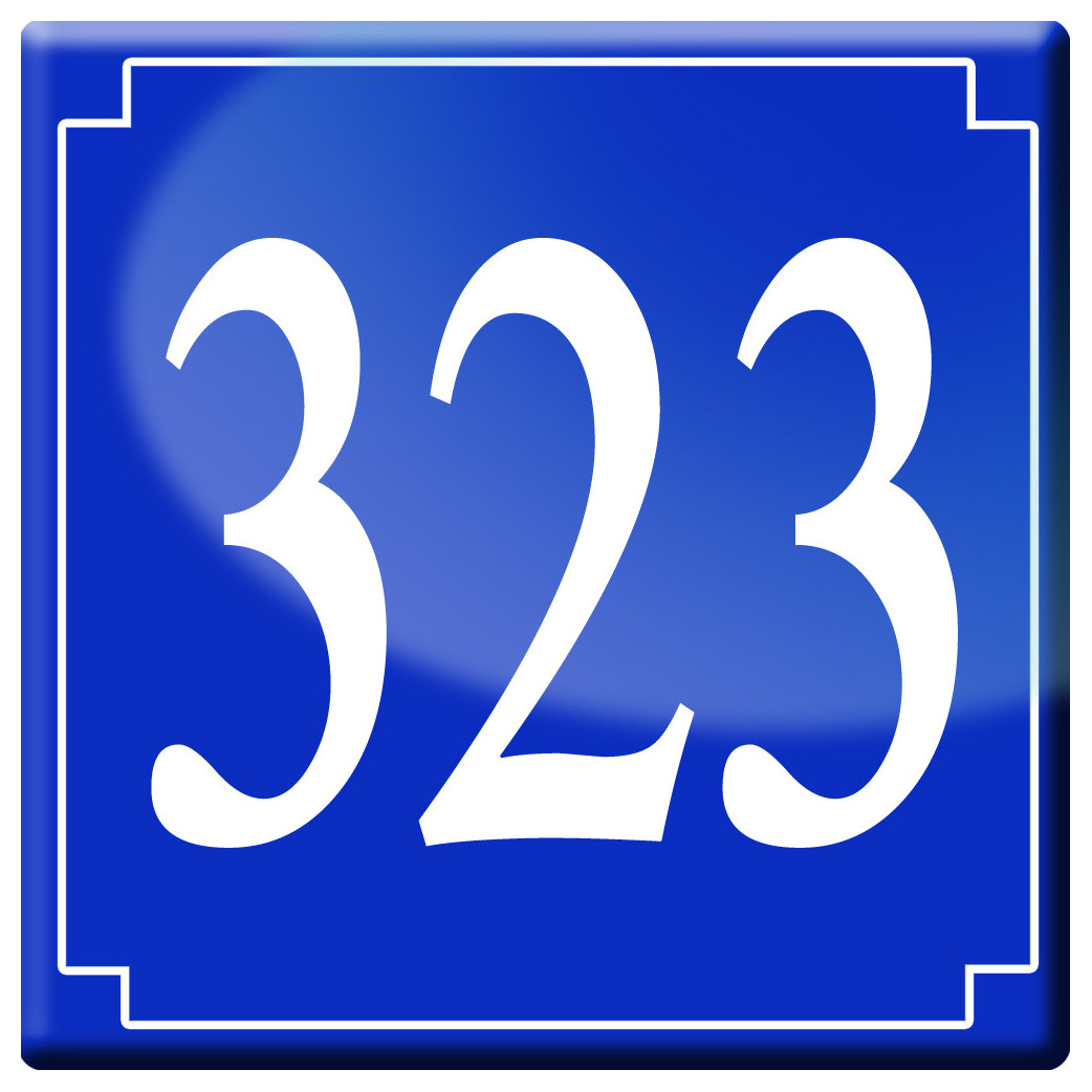 numéroderue323 - classique 10x10cm - Sticker/autocollant