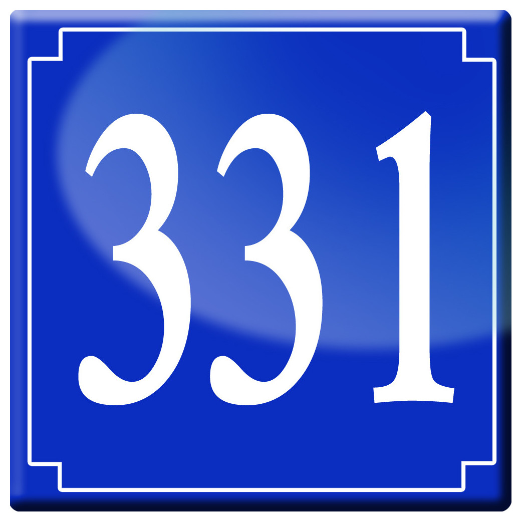 numéroderue331 - classique 10x10cm - Sticker/autocollant