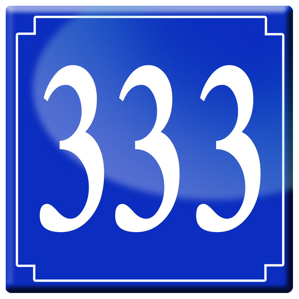 numéroderue333 - classique 10x10cm - Sticker/autocollant